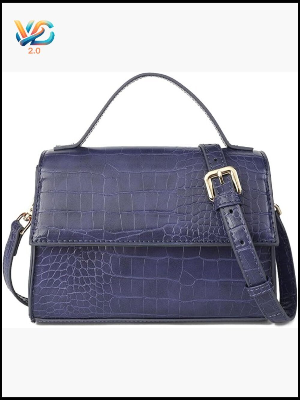 Small Crossbody Purse with Top Handle, Trendy PU Leather Shoulder Bag for Women